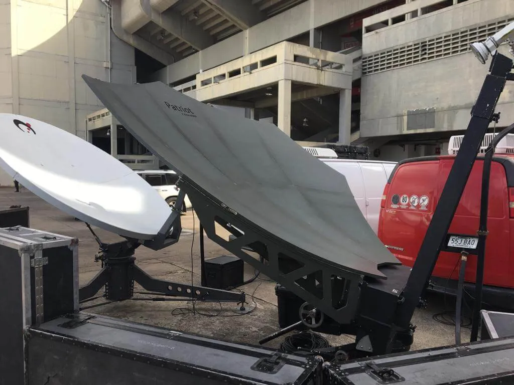 FlyAway en operación de transmisión satelital